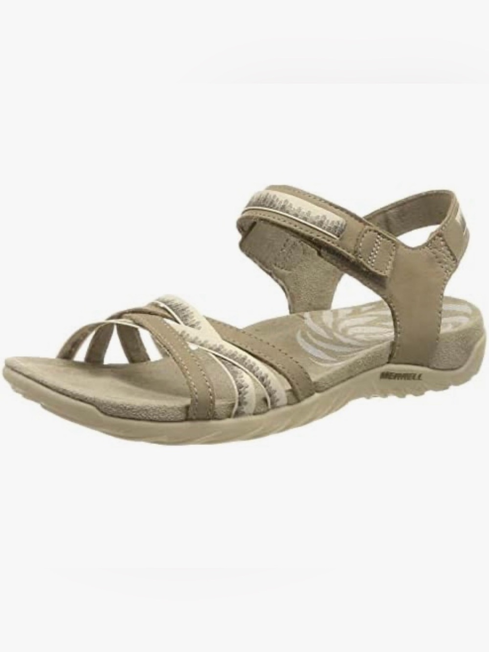 NWOB Merrell Women's Terran 3 Cush Cross Sport Sandal in Moon Size 10